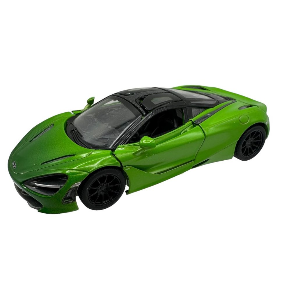Kinsmart McLaren 720 S Model Car Silver 1/36 Scale KT5403 Diecast Pull Back Acti